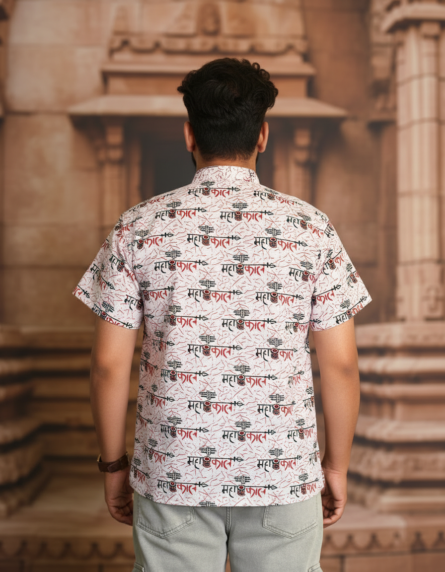 Damru Print Kurta