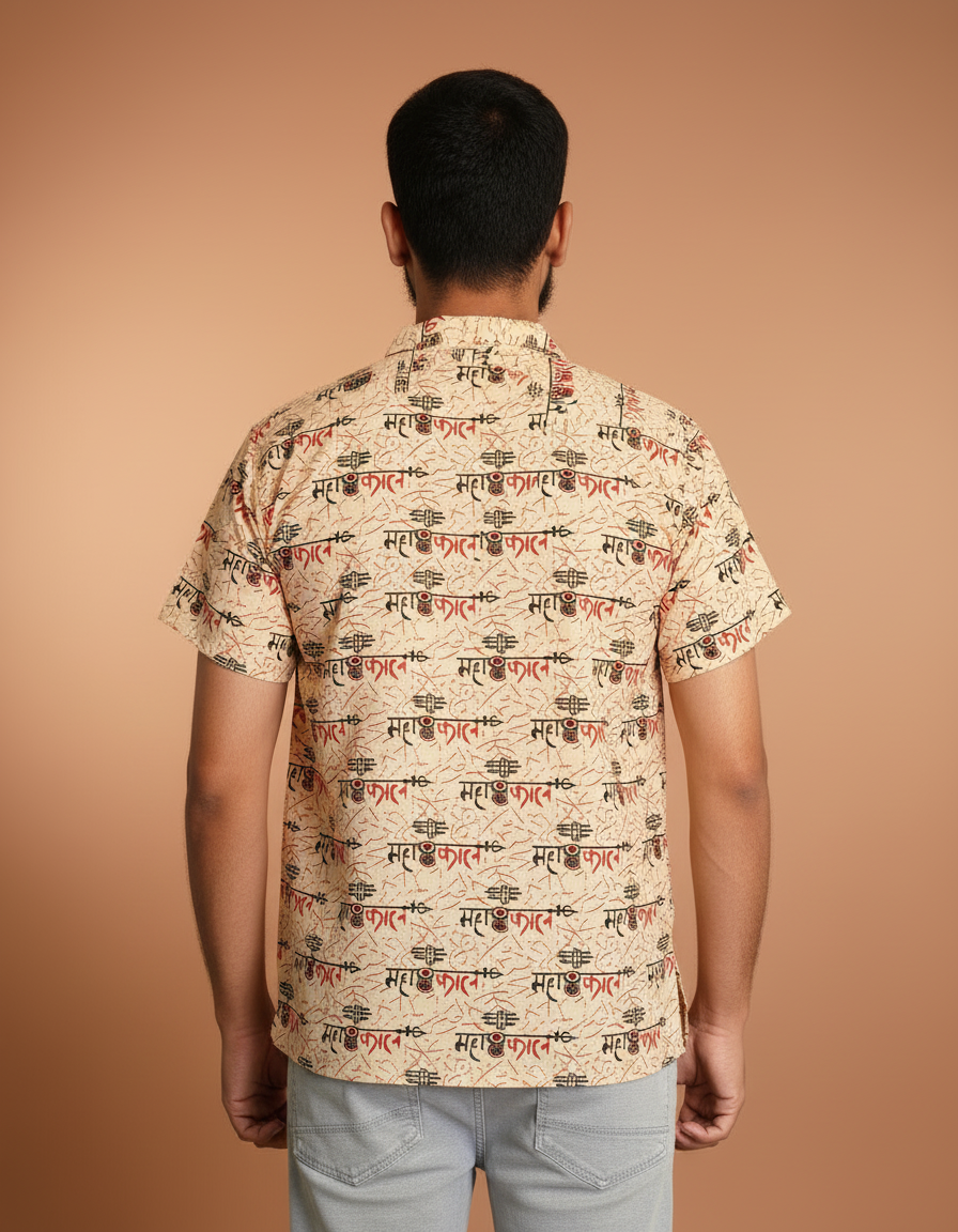 Damru Print Kurta