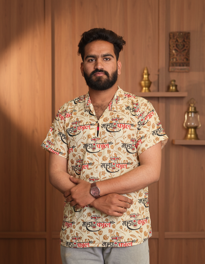 Fancy Damru Print Kurta