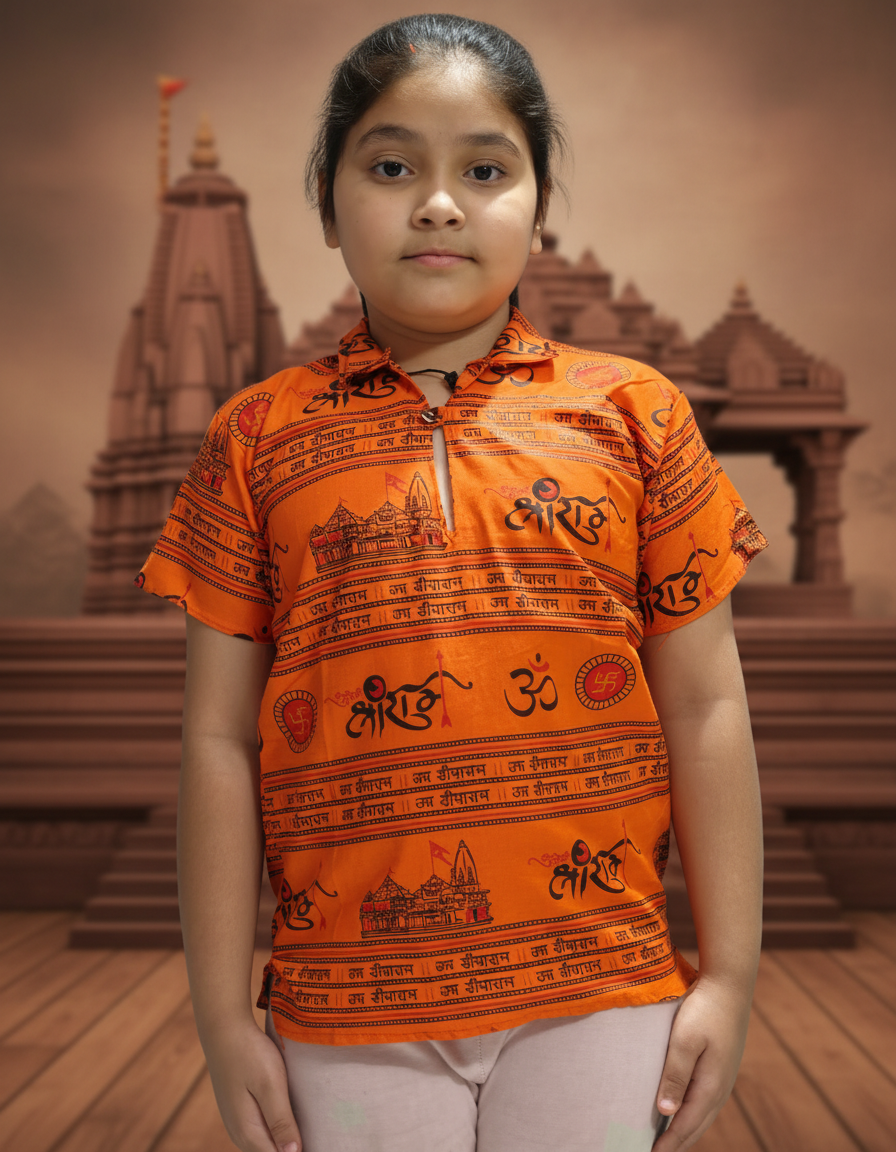 Kids Jai Shri Ram Kurta